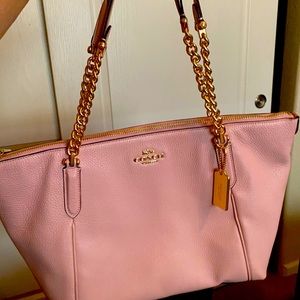 Pink Coach tote